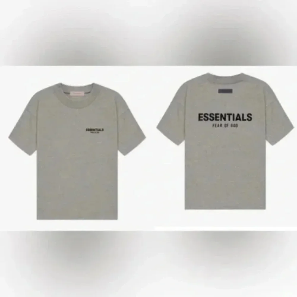 Essentials Fear of God dark Oatmeal Gray oversized T- Shirt men's size XL
